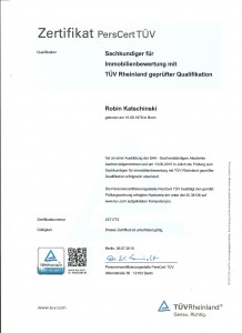 Immobilienbewertung TÜV zertifiziert